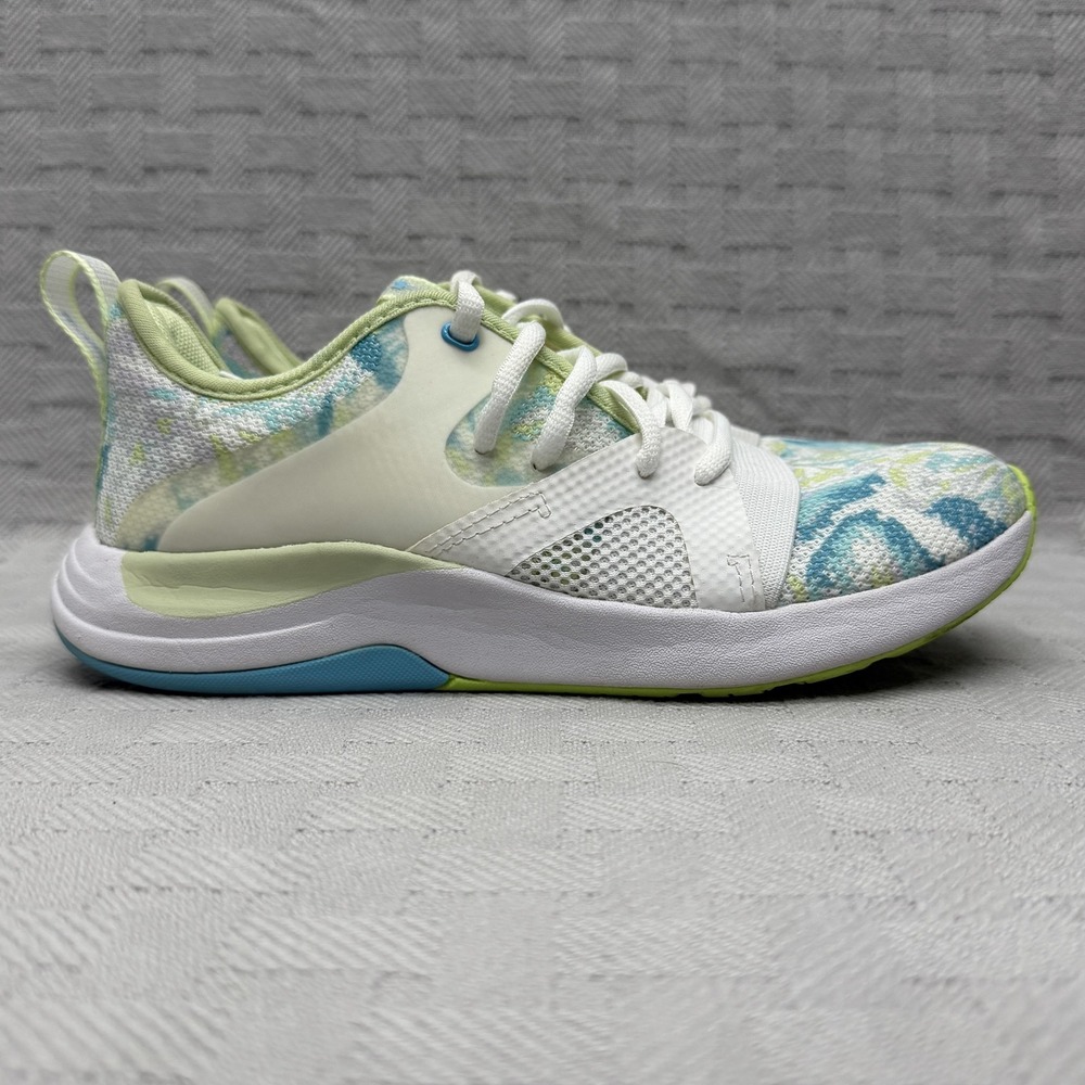 Under Armour AKA Shoes Womens Size 7 White Floral‎ Athletic Sneakers 3025059-100